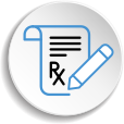 Rx prescription icon